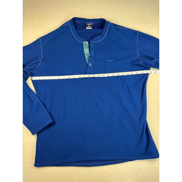 Vintage Patagonia Men's XL Capilene Fleece Henley Base Layer Blue 90s gorpcore - Picture 5 of 9